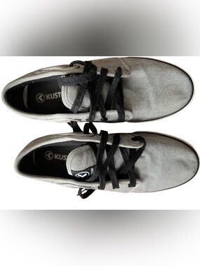 Kustom, Men's Low-Top Canvas Sneakers in Gray, Sz 10
